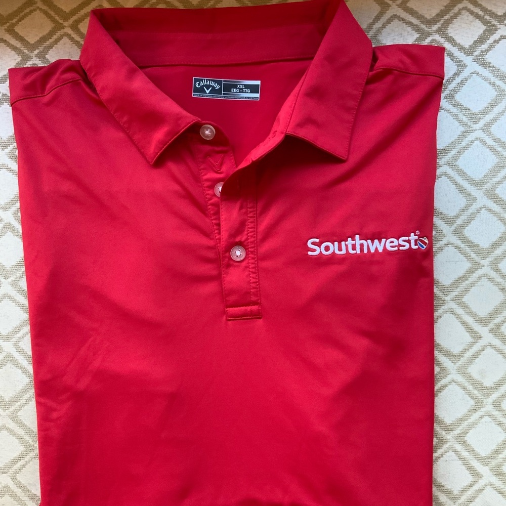 Southwest Airlines Callaway Red Men's Polo Shirt XXL